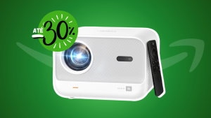 Este projetor portátil 1080P com som JBL está com desconto 27% e cupão na Amazon!