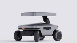 Este robô segue-te fielmente para carregar toda a tua tecnologia com energia solar