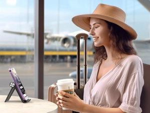 Este suporte dobrável de smartphone para mesa está a um preço incrível
