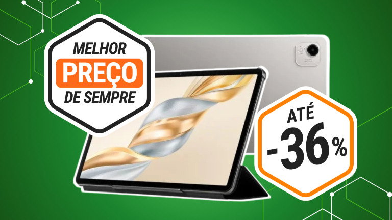 Este tablet HONOR com ecrã 2.5K e 120 Hz está a preço mínimo