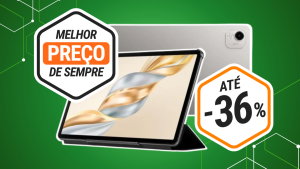Este tablet HONOR com ecrã 2.5K e 120 Hz está a preço mínimo