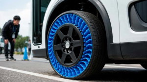 Estes pneus não têm ar nem furam. Mas ainda não servem para o teu carro