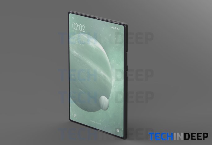 Conceito do Xiaomi Mi MIX Fold. Crédito: TechInDeep