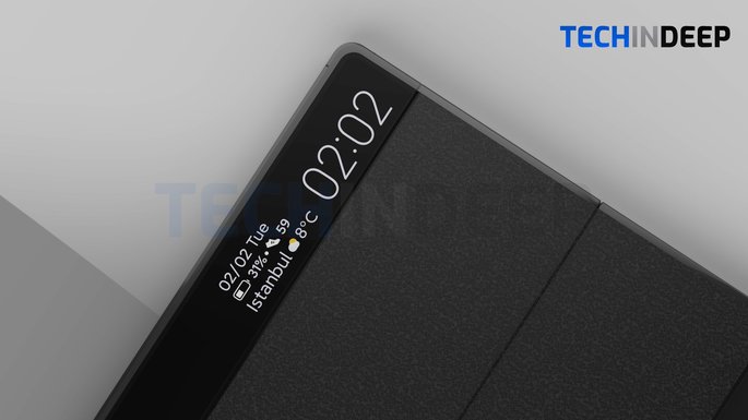 Conceito do Xiaomi Mi MIX Fold. Crédito: TechInDeep