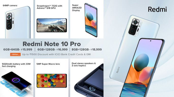 Características do Redmi Note 10 Pro