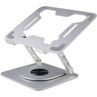 Ewent EW1267 Suporte para port&aacute;til em alum&iacute;nio com base girat&oacute;ria de 360&deg;, altura ajust&aacute;vel