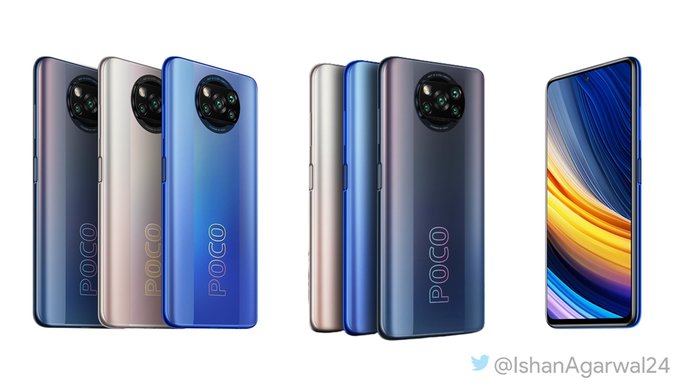 Render não-oficial do POCO X3 Pro. Crédito: Ishan Agarwal