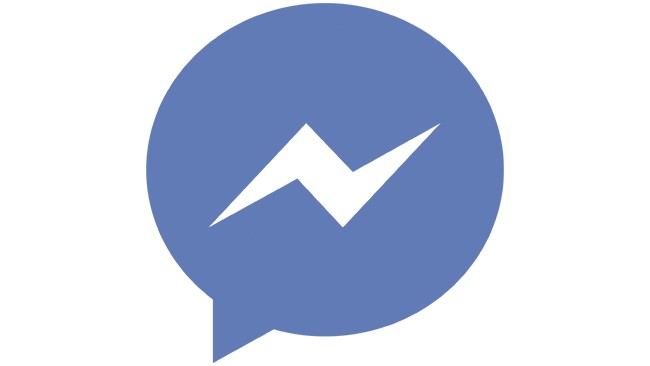 Logótipo Facebook Messenger em fundo branco
