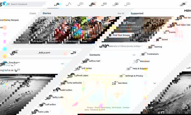facebook novo design