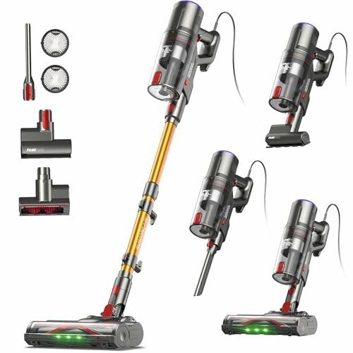 FAMIVAC FV2 Aspirador vertical com fio, 600 W, 65 kPa