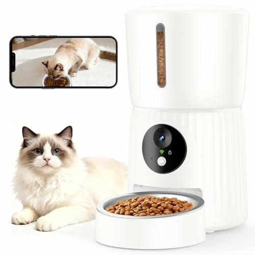 Faroro PF24 comedouro autom&aacute;tico Wi-Fi 4 L com c&acirc;mara 1080p
