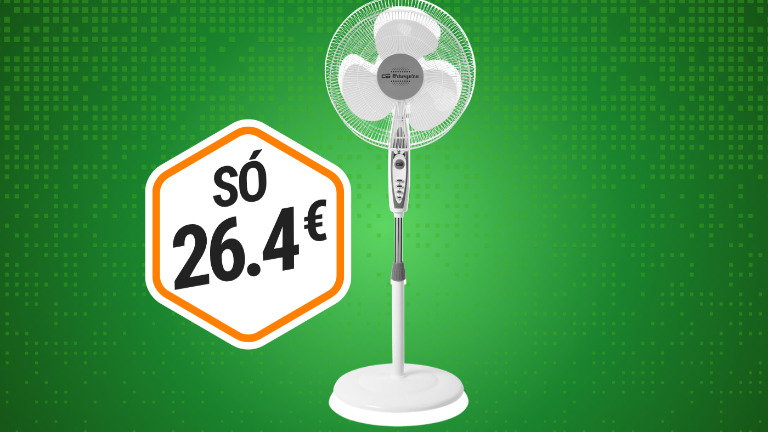 Farto do calor? O Amazon tem um ventilador de 50 W que te pode salvar por menos de 30€