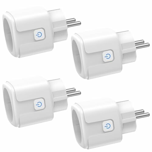 FAYIBUY Tomada inteligente com WiFi, 4 pacotes de tomada