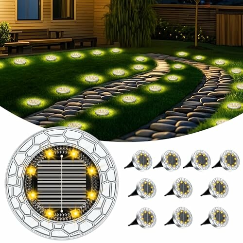 FIFlying 10 Piezas Luces Solares LED Exterior Jardín