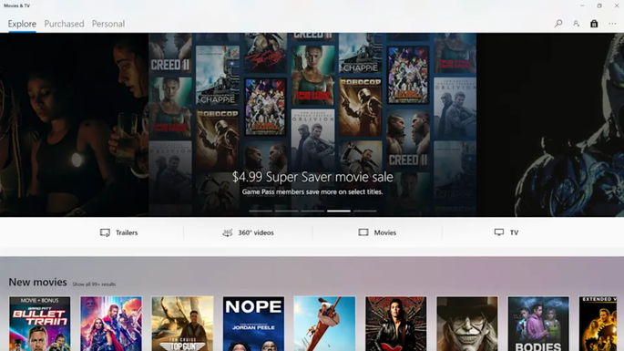 Acabaram os filmes Microsoft