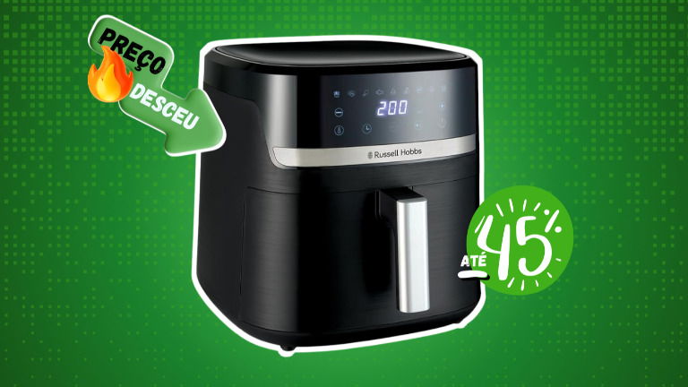 Fritadeira de ar grande e barata: Russell Hobbs deu "queda" de preço na Amazon!