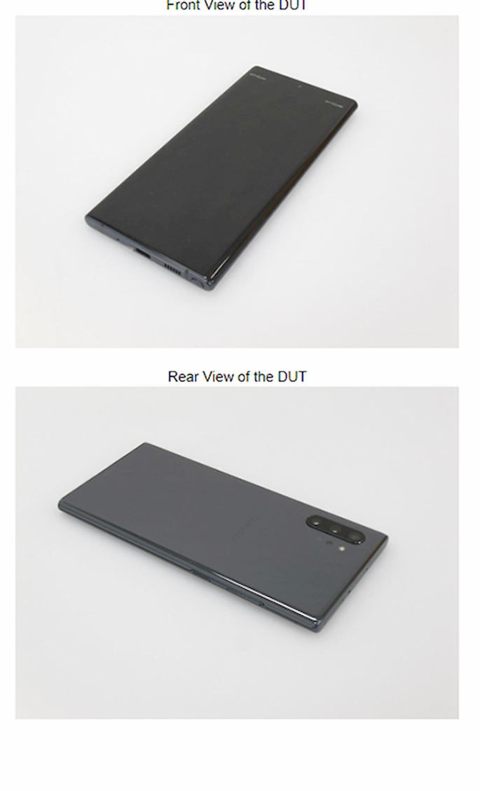 samsung galaxy note 10 fcc