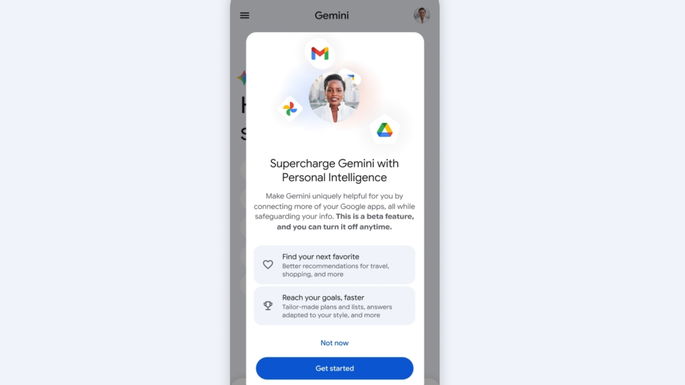 Gemini vai conhecer-te melhor com a chegada da Inteligência Pessoal