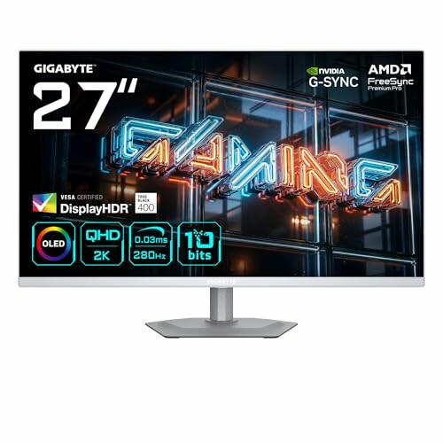 GIGABYTE MO27Q2A Ice Monitor Gaming OLED 27”