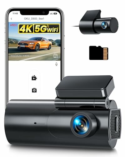 GKU Dashcam 4K+1080P