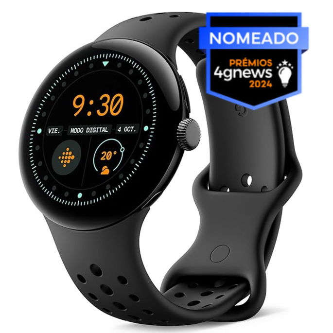 Google Pixel Watch 3 (45 mm) - Caixa em cor preta mate - correia em cor obsidiana - Wi-Fi