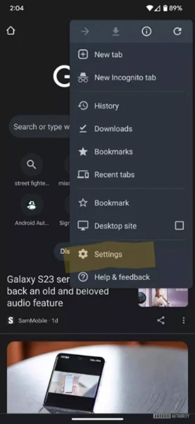 Google Chrome Android