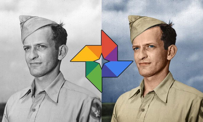 Google fotos preto e branco para cores