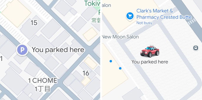 Google Maps para iOS estacionamento