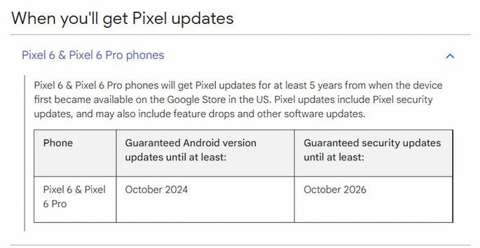 Google Pixel 6 e Pixel 6 Pro terão 3 anos de atualizações Android