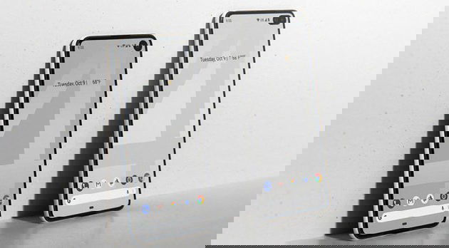 Renders do Google Pixel 4