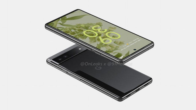 Renderizações não oficiais do Google Pixel 6a. Crédito: 91mobiles/ On Leaks