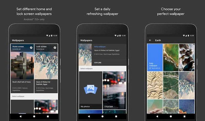 Google Wallpapers está disponível para todos na Google Play Store