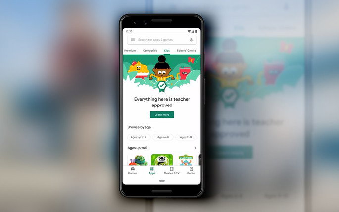 Google Play Store crianças