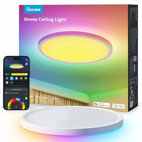 Govee RGBIC LED Plaf&oacute;n 30cm 24W