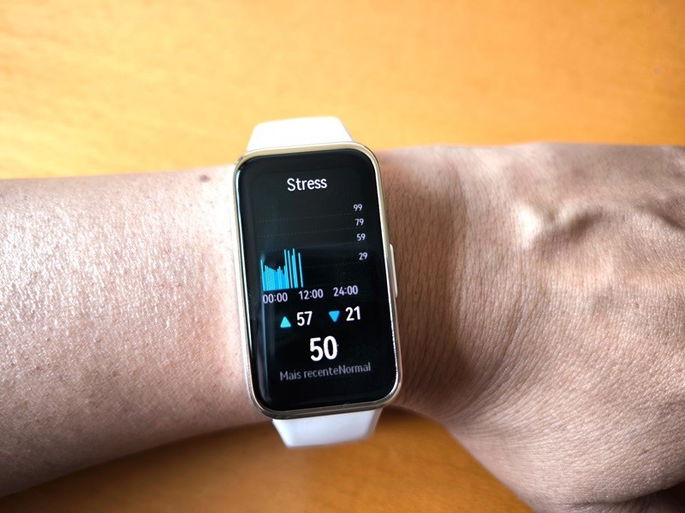 gráfico stress Huawei Band 9