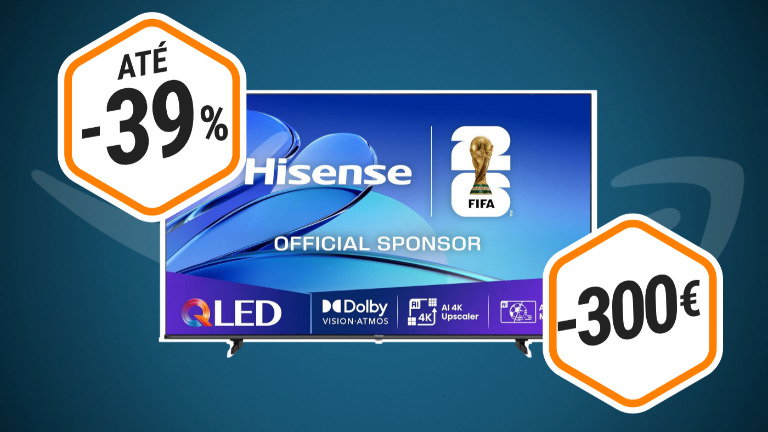 Grande e barata: esta Smart TV QLED de 50" está por menos de 300€ na Amazon