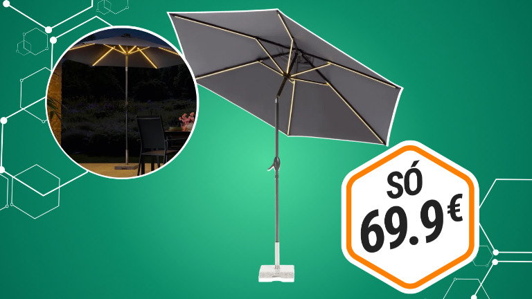 Guarda-sol do Lidl tem função surpresa ideal para noites de verão a preço de saldo