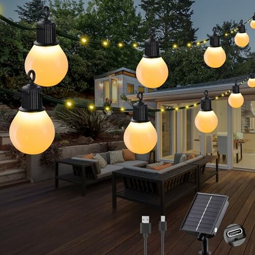 Guirnaldas de Luz Solar 10M 100 LED