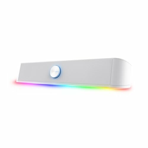 GXTrust Rhox Barra de Som RGB Branco