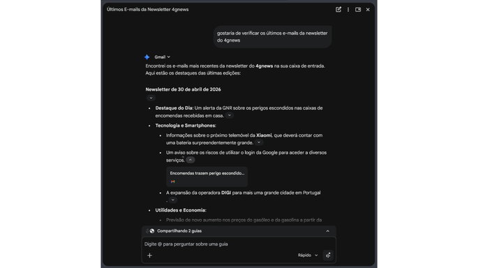 H&aacute; um novo recurso de IA no Chrome que eu estou adorando