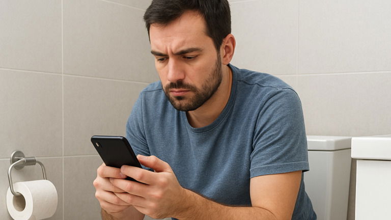 Há uma razão (forte) para não usar muito tempo o telemóvel na casa de banho
