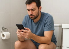 Há uma razão (forte) para não usar muito tempo o telemóvel na casa de banho