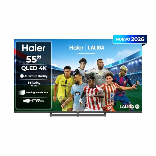 Haier H6 QLED 4K 55" 55H6GUX, Smart TV Google TV
