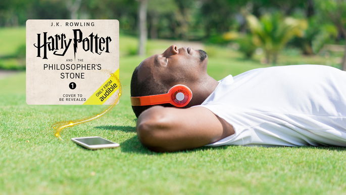 Harry Potter audiolivro capa
