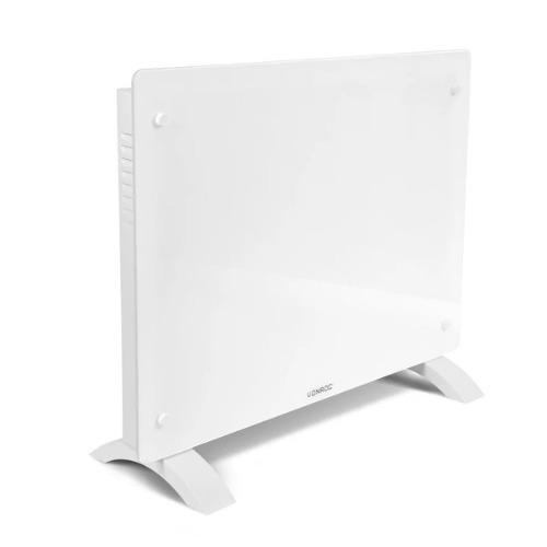 Aquecedor El&eacute;trico Convector Luxuoso VONROC Painel de Vidro (1500W - Branco - WIFI)