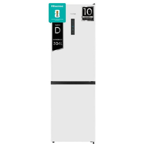 Frigorífico Combinado HISENSE RB390N4DWD (No Frost - 186 cm - 304 L - Branco)
