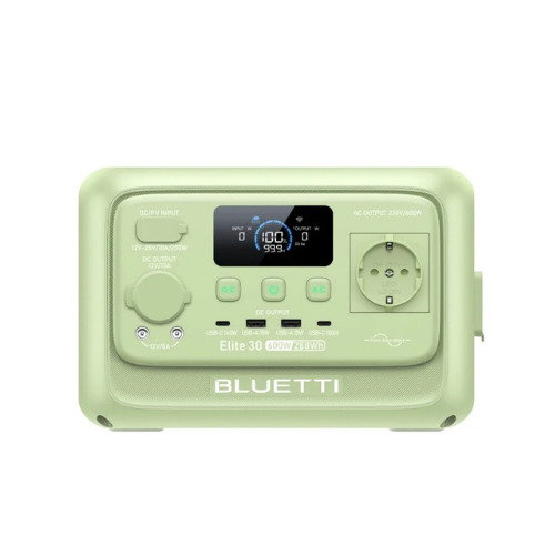 Power Station Portátil BLUETTI Elite 30 V2 - 600W 288Wh (Verde)