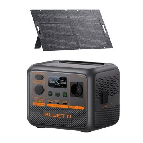 Kit Bluetti Premium 50 Estação Elétrica Portátil Com Painel Solar 100w
