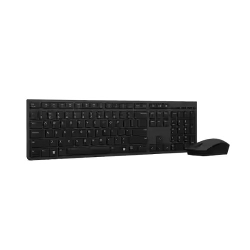 Combo de teclado e mouse sem fio recarregável profissional Lenovo-Português