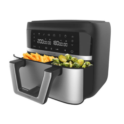 Fritadeira dietética digital e compacta sem óleo de 9 L de capacidade